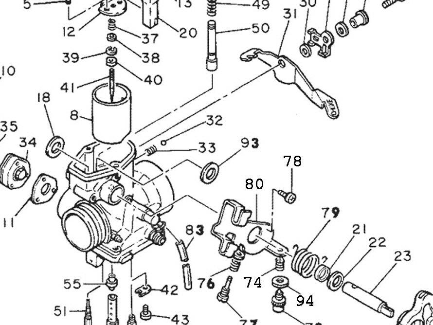 VM34SS Yamaha SR500 parts