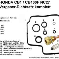 Vergaserdichtsatz Honda CB1 / CB400F NC27