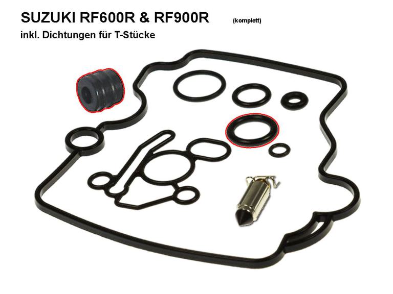 RF600R Vergaserdichtsatz KOMPLETT