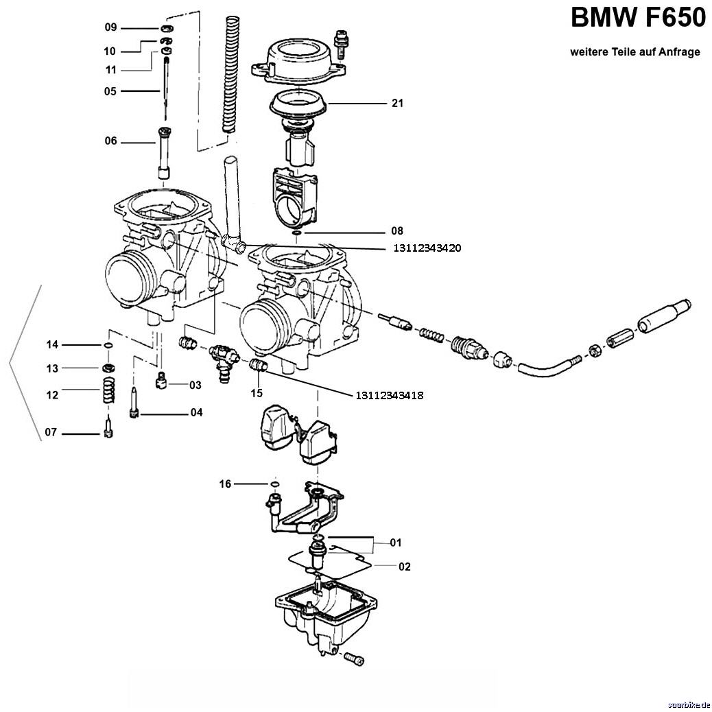 Vergaser Reparatursatz für BMW F 650 93-99, 15,80 €