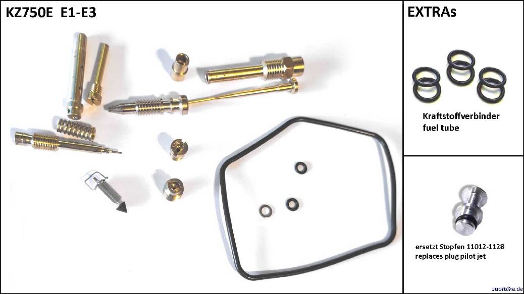 KZ750E COMPLETE CARB REPAIR KIT